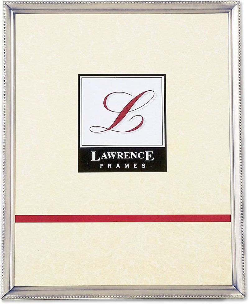 Lawrence Frames 11580 Antique Pewter 8x10 Picture Frame - Bead Border Design