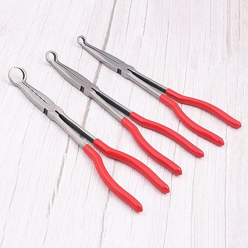 GENHAKON 3 PCS 11 Inch Long Reach Hose Grip Pliers, Long Needle Nose Pliers, 11" Hose Gripper Plier Set for Car Maintenance, Home Appliance Maintenance, And Electrician Maintenance,by GENHAKON - Image 4
