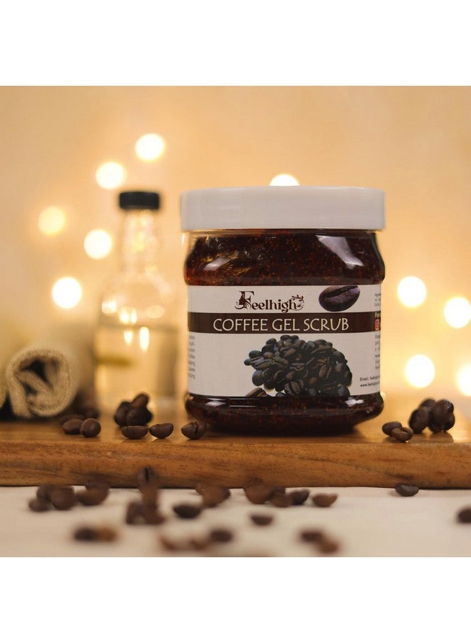 Feelhigh Face And Body Coffee Gel Scrub For Smoother, Younger-looking Skin 500ml And Face Mousturizer Cream 500ml For All type of Skin Man and Woman (Coffee Gel Scrub And Diamond Cream) - Image 4
