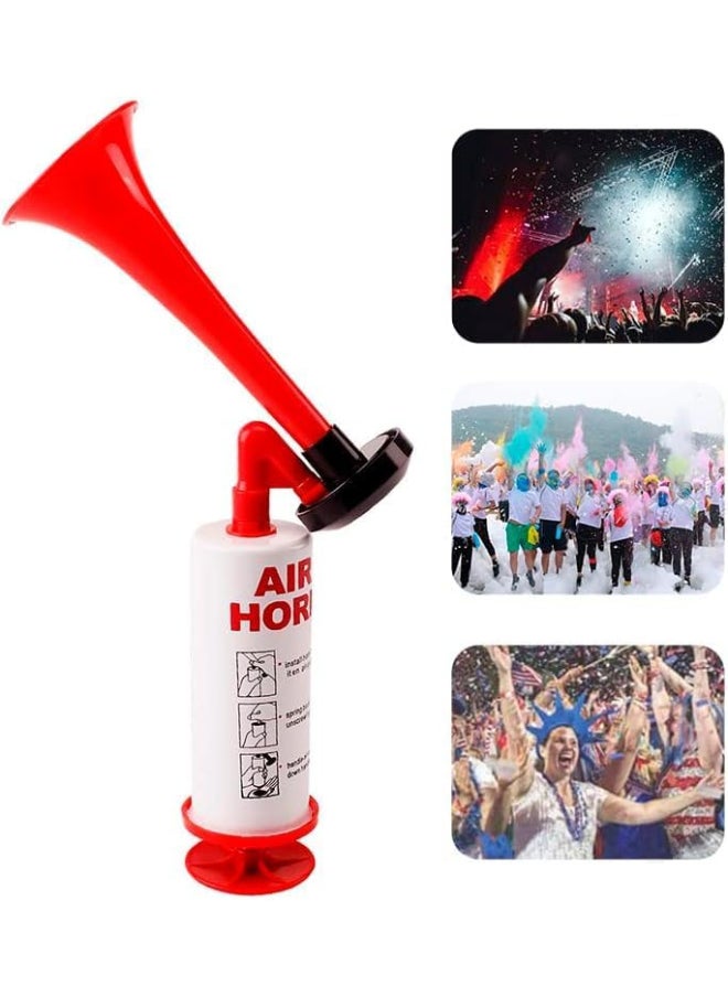 Generic Handheld Air Horn, Metal Super Loud Noise Maker Bear Horn Self Defense Portable Air Pump Horn Sports and Marine Signal Safety Alarm Horn for Boating, Sports Events, Birthday Parties (RED)  - Image 5