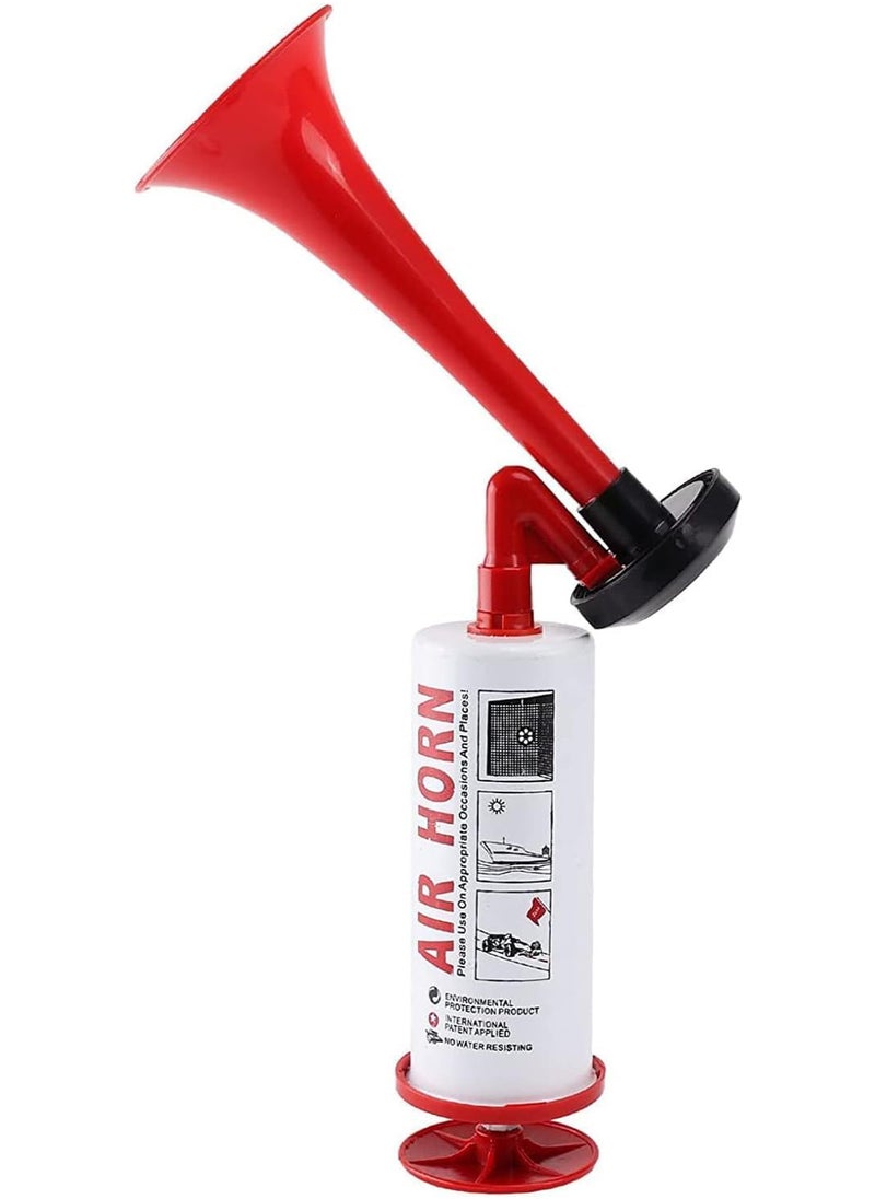 Generic Handheld Air Horn, Metal Super Loud Noise Maker Bear Horn Self Defense Portable Air Pump Horn Sports and Marine Signal Safety Alarm Horn for Boating, Sports Events, Birthday Parties (RED)  - Image 4