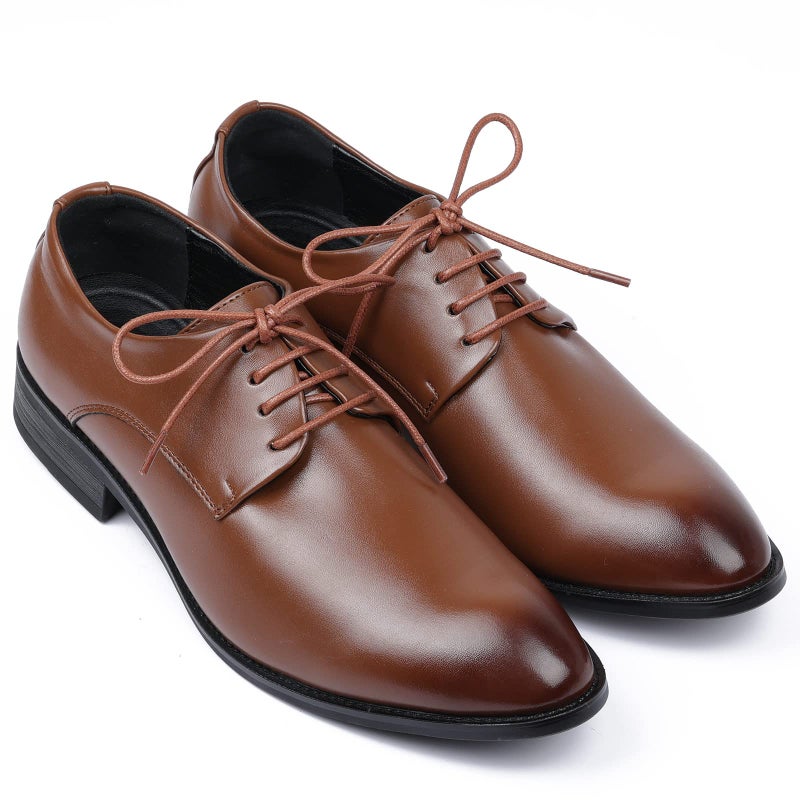 Handshop 3 Pairs Dress Shoe Laces for Men, Replacement Shoelaces for Dress Shoes, Waxed Round Shoe Strings for Womenâ€™s Oxford Shoes and Chukka(Brown, 31.5") - Image 2