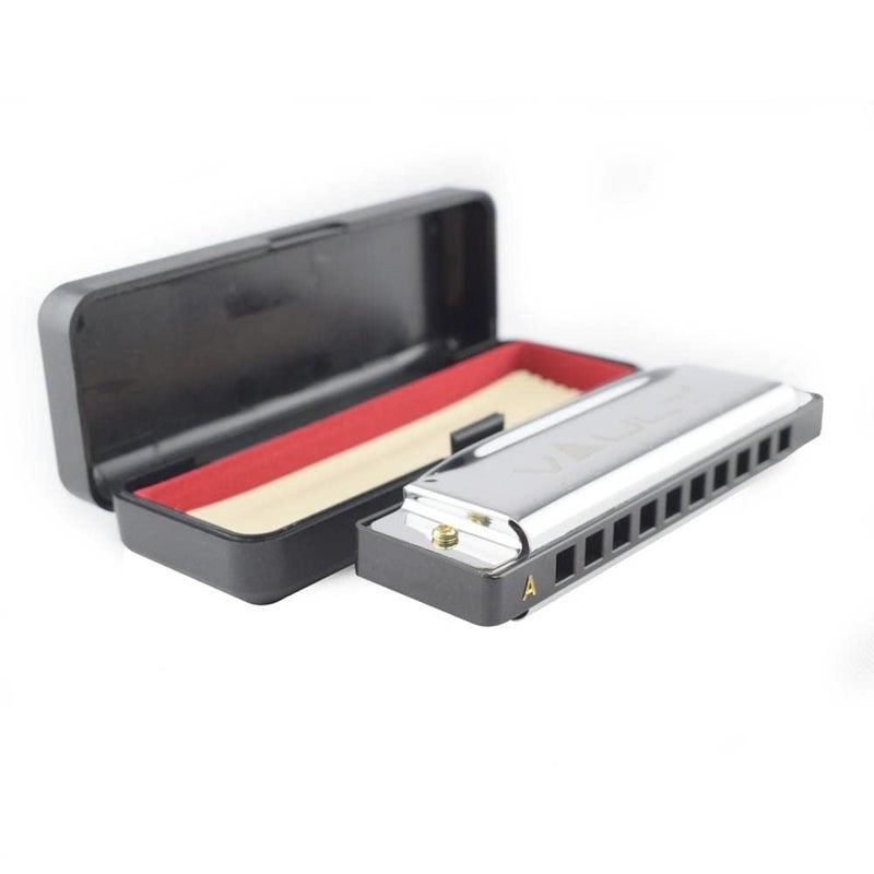 VAULT هارمونيكا/عضو فموي HA1000 بمفتاح A مع 10 ثقوب للمبتدئين والمحترفين - Image 2