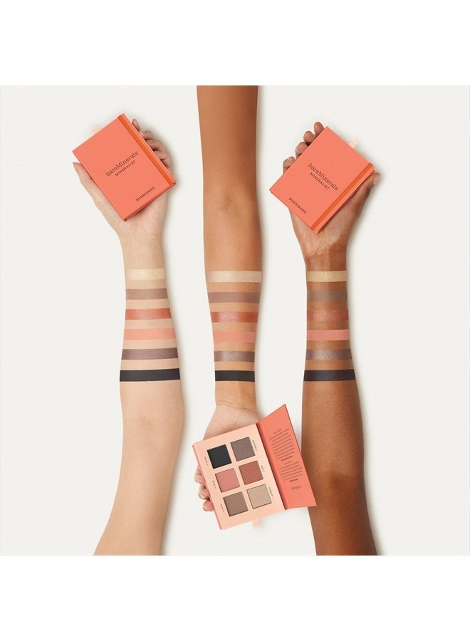 bareMinerals Mineralist Eyeshadow Palette, Six Richly Pigmented + Blendable Shades, Talc-Free Eye Shadow Palette Makeup, Vegan, Burnished - Image 2