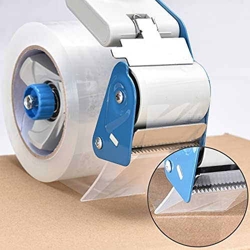 Pacific Mailer Packing Tape Dispenser Gun, Pacific Mailer 3 Inch Tape Gun Dispenser with 3 Inch Carton Packing Tape, Lightweight Industrial Side Loading Tape Dispenser - Blue - Image 3