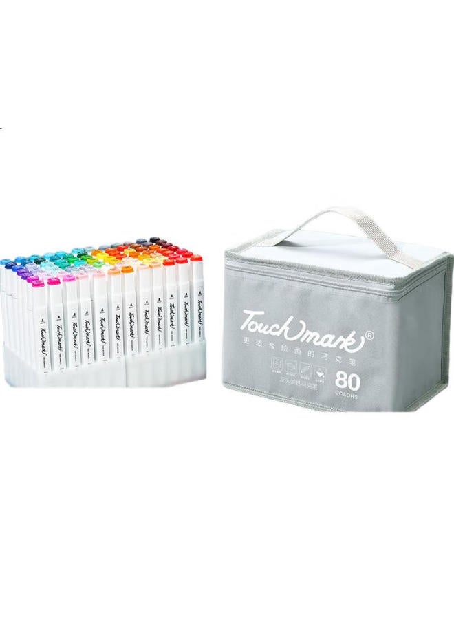 Touch Mark [Super Popular] Touchmark Dual-Tip Markers, 80 Colors, Oil-Based, Large Capacity, Quick-Drying, Watercolor Pens, For Art Students, Drawing Tools, Markers, Back-To Children'S Day Student Gift - Image 2