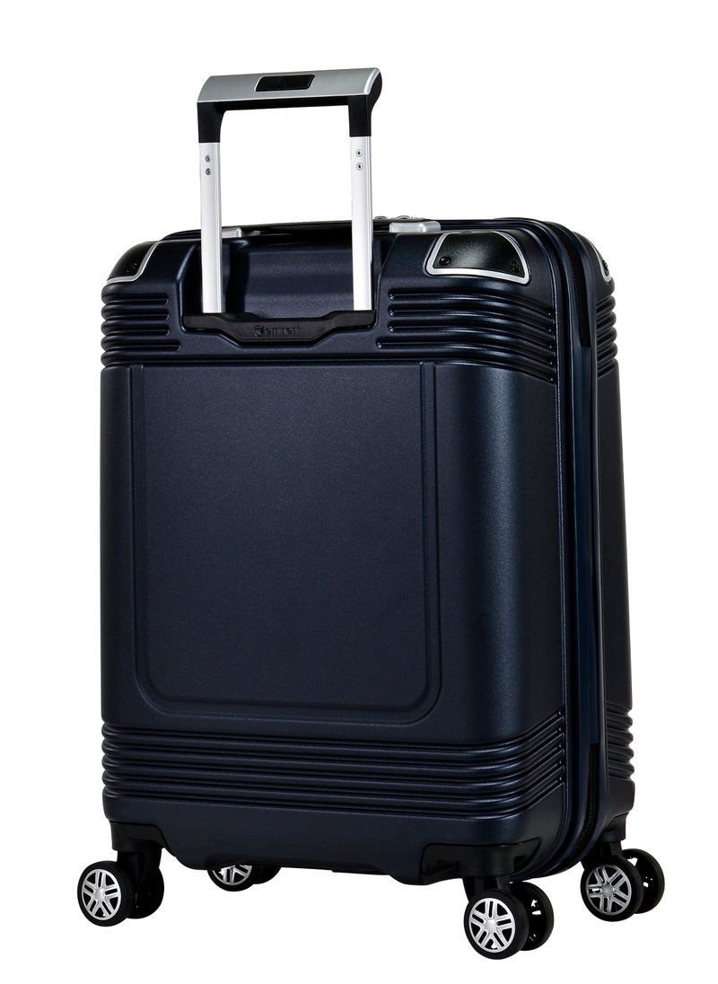 eminent Hard Case Travel Bag Cabin Luggage Trolley Polycarbonate Lightweight Suitcase 4 Quiet Double Spinner Wheels With Tsa Lock KK10 Night Blue  - Image 2