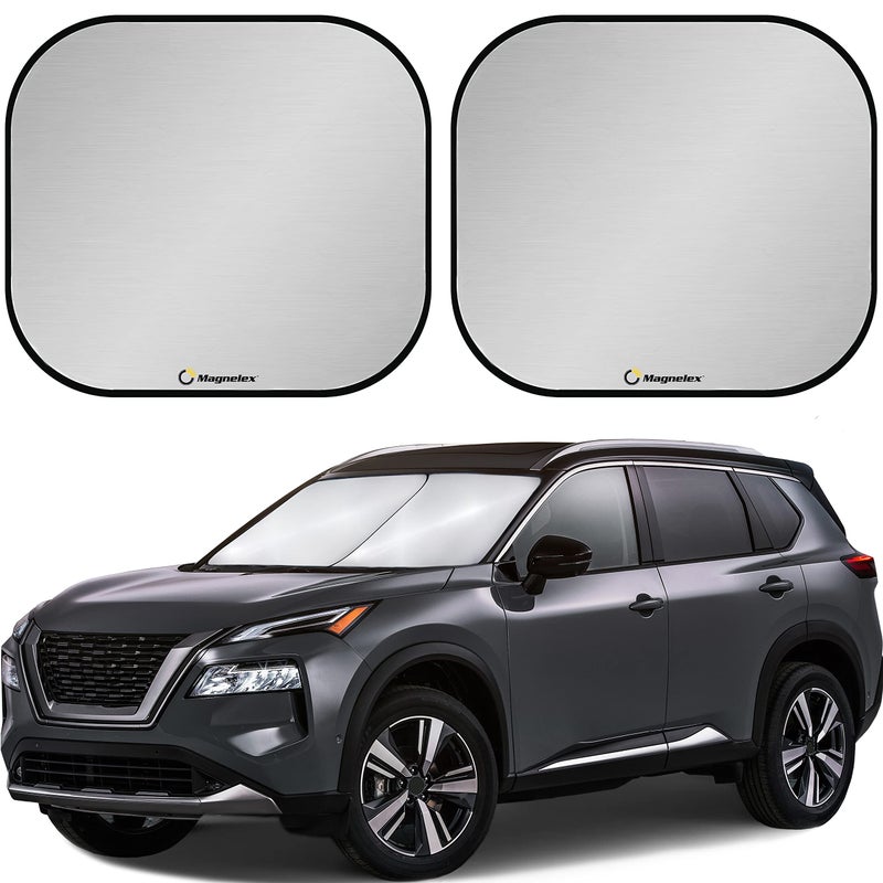 Magnelex Windshield Sun Shade - Reflective Fabric Blocks Sun and Keeps Your Vehicle Cool, Foldable Sun Shield for Car (Universal Fit) - Image 1