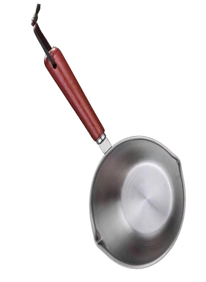 Mini Milk Warmer Pot 304 Stainless Steel 200ml Antislip Handle Rustproof Mini Oil Pot for Kitchen - Image 2