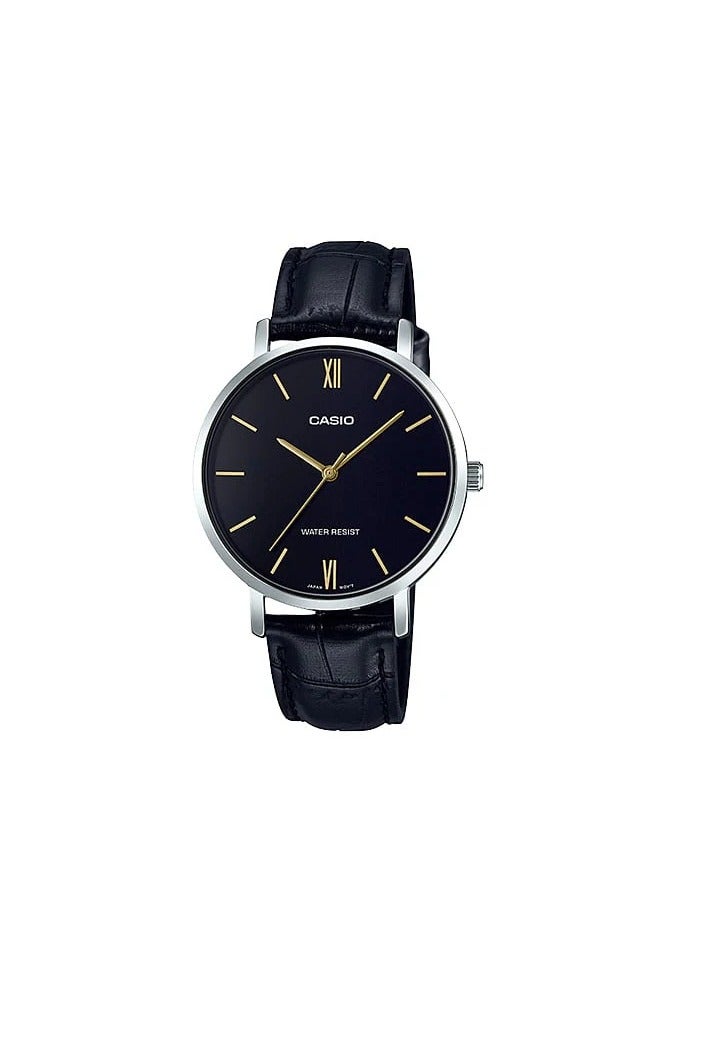 كاسيو ساعة يد من جلد بعقارب LTP-VT01L-1BUDF - Image 1