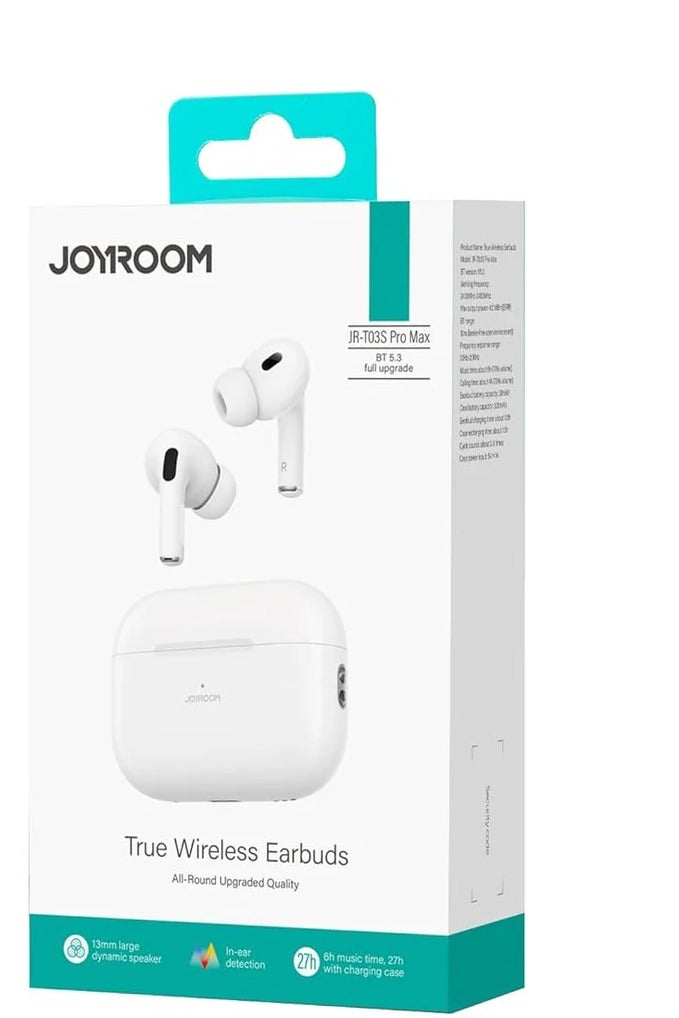 سماعة Joyroom JR-T03S Pro MAX 🎧 (الجديدة | صوت HD | بلوتوث 5.3 | 24 ساعة)