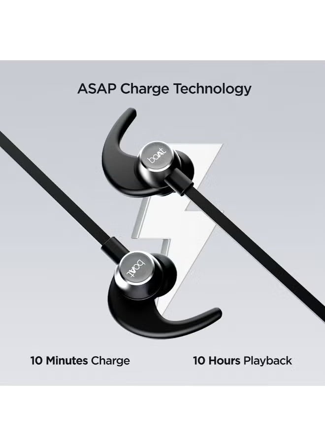 Rockerz 255 Pro+ Bluetooth In-Ear Neckband with Up to 60 Hours Playback, ASAP Charge, IPX7, Dual Pairing, Bluetooth v5.2, Active Black - Image 4