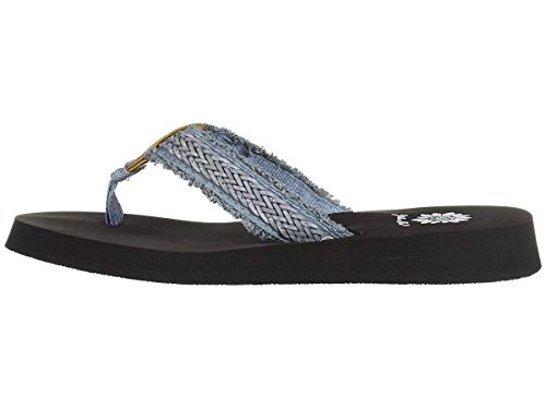 Yellow Box Women's Fianni Sandal, Denim, 9.5 M US - Image 2