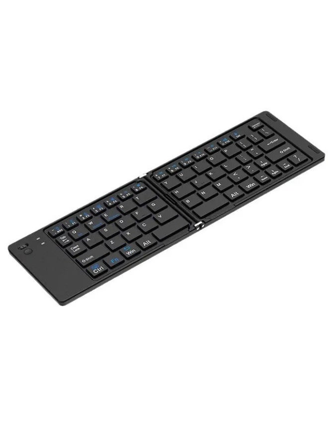 Folding Pocket-Size Wireless Keyboard Black - Image 3