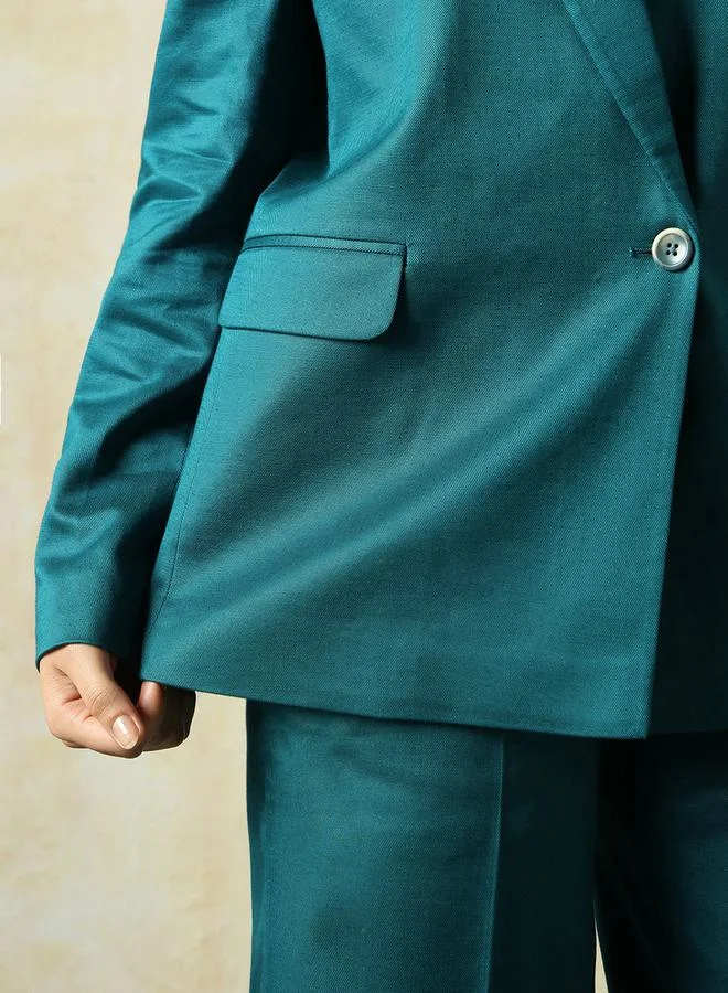 HIGH STAR Solid Long Sleeve Blazer and Pants Co-Ords by Styli