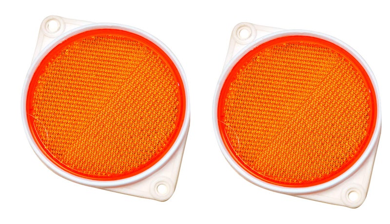 Hy-Ko Carded Reflectors, High Visibility Light Reflective Markers for Driveway, Mailbox Post, Garbage Cans, & More, Night Driving Safety Tools for Home - Image 2