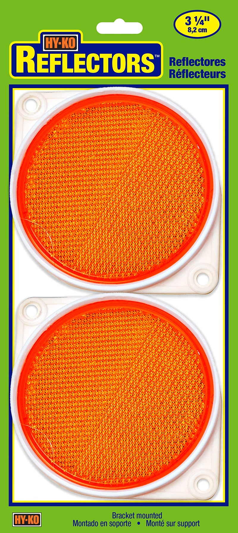 Hy-Ko Carded Reflectors, High Visibility Light Reflective Markers for Driveway, Mailbox Post, Garbage Cans, & More, Night Driving Safety Tools for Home - Image 4