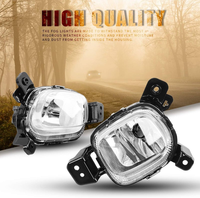 DLAA Front Fog Lights for KIA Picanto 2018-2020 - Waterproof Bumper Fog Lamps Set (1 Pair) - Image 5