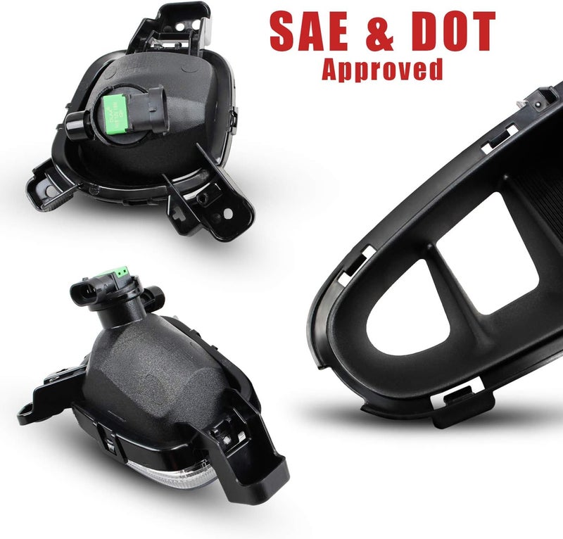 DLAA Front Fog Lights for KIA Picanto 2018-2020 - Waterproof Bumper Fog Lamps Set (1 Pair) - Image 4