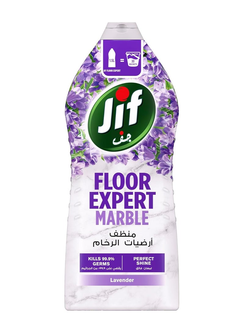 جيف منظف أرضيات الرخام برائحة اللافندر، لمعان فائق، يقضي على 99.9% من الجراثيم، 1500مل - Image 1