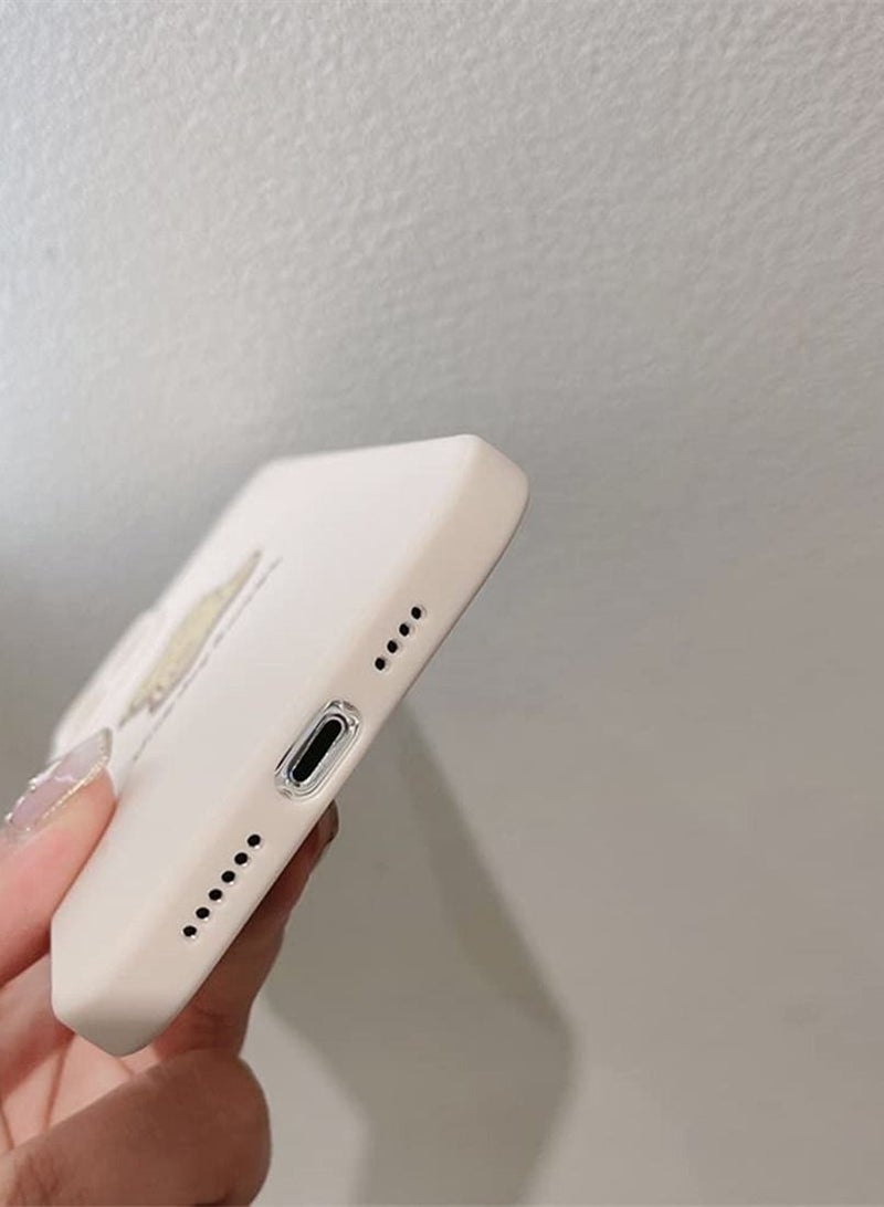 Y&D Compatible with iPhone 11 Case Cute Painted Design Brown Sweet Bear for Women Girls Fashion Slim Soft Flexible TPU Rubber - Image 5