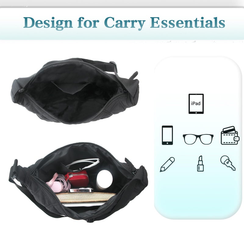 iSamzan Puffer Hobo Bag for Women: Lightweight Quilted Purse with Zipper, Adjustable Crossbody&Shoulder Strap Handbag - Image 5