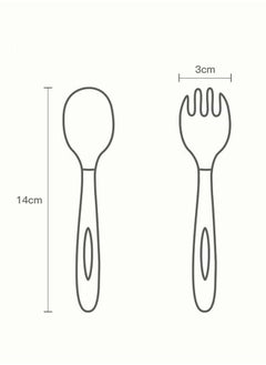 MIXDE 2 PCS Baby Silicone Training Spoons for Babies and Toddlers First Stage Infant Durable Weaning Feeding Utensils  - Image 3