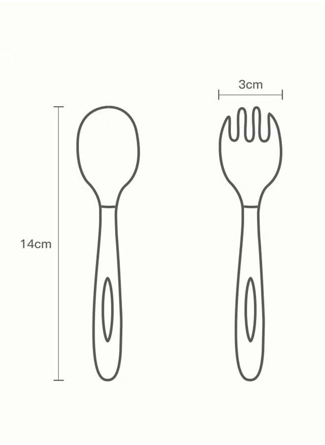 MIXDE 2 PCS Baby Silicone Training Spoons for Babies and Toddlers First Stage Infant Durable Weaning Feeding Utensils  - Image 3