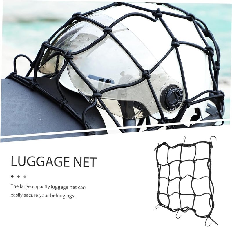 Elastic Motorcycle Luggage Cover Stretchy Design Easy Installation Black - Image 4
