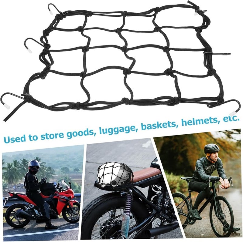 Elastic Motorcycle Luggage Cover Stretchy Design Easy Installation Black - Image 3