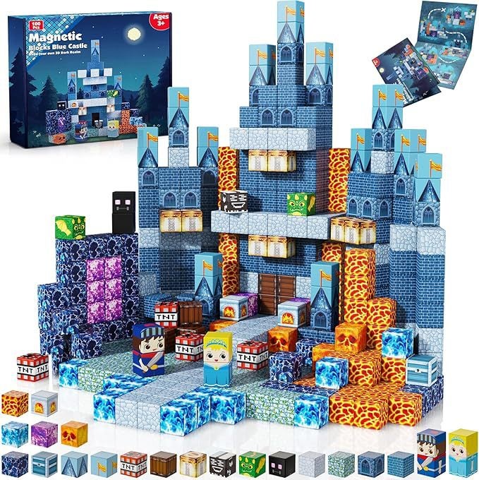 Noon's Hottest New Kids' Building Blocks - 3D Magnetic Cube Christmas DIY Toys - Image 4