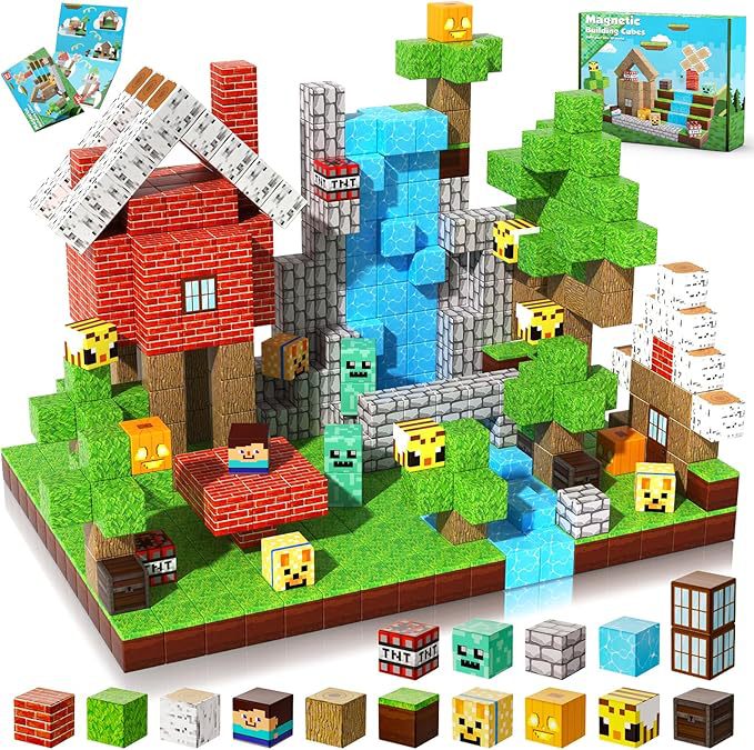 Noon's Hottest New Kids' Building Blocks - 3D Magnetic Cube Christmas DIY Toys - Image 5