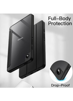 Rock Pow Case for Samsung Galaxy Tab A9 8.7-Inch 2023 Clear Transparent Hard PC Back Protective Tri-Fold Stand Slim Tablet Cover  - Image 5