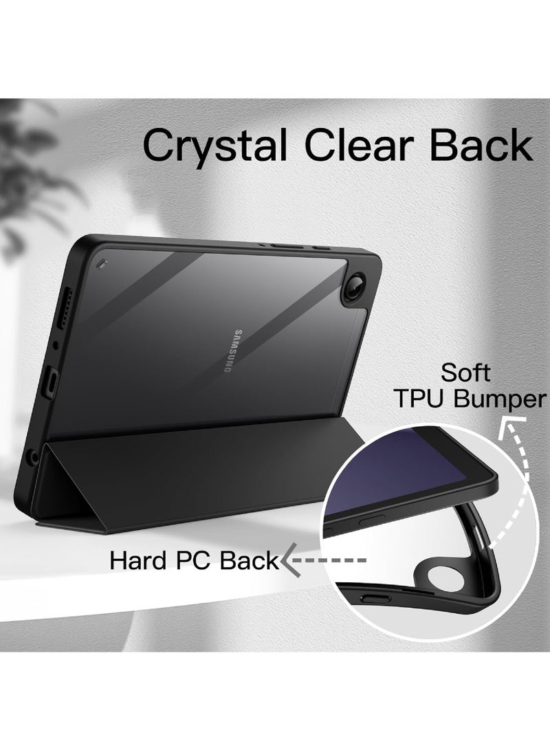 Rock Pow Case for Samsung Galaxy Tab A9 8.7-Inch 2023 Clear Transparent Hard PC Back Protective Tri-Fold Stand Slim Tablet Cover  - Image 3