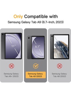 Rock Pow Case for Samsung Galaxy Tab A9 8.7-Inch 2023 Clear Transparent Hard PC Back Protective Tri-Fold Stand Slim Tablet Cover  - Image 2