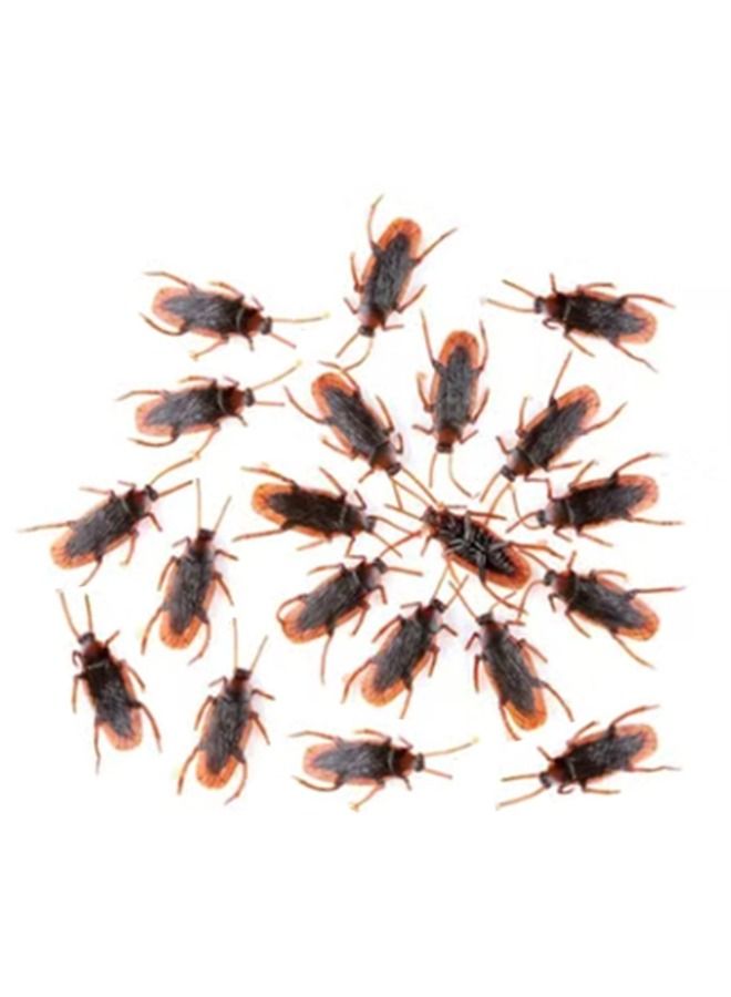 20-Piece Pranking Cockroach Trick Toy Durable Sturdy And Good Quality For Fun Pranks 4.5x1.8cm  - Image 1