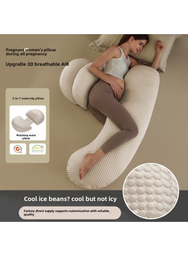 Pillow For Pregnant Women Waist Protection Side Sleeping Side Sleeping Pillow Multi-functional U-shaped Pillow Pregnancy Belly-supporting Pillow Nursing Cushion