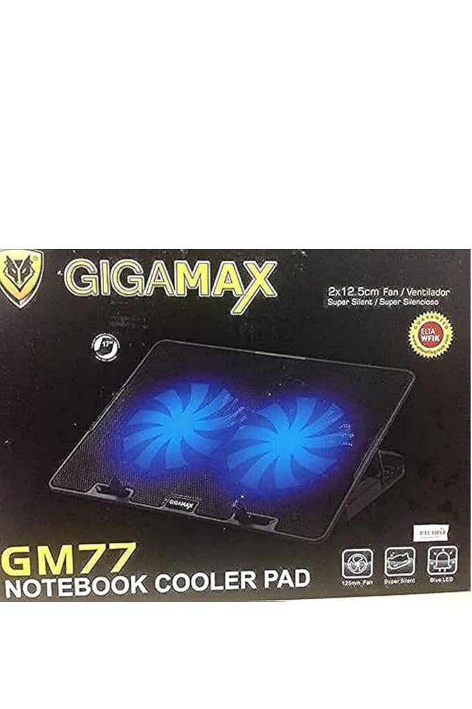 جيجاماكس مبرد لاب توب 2 مروحة جيجاماكس - Image 1