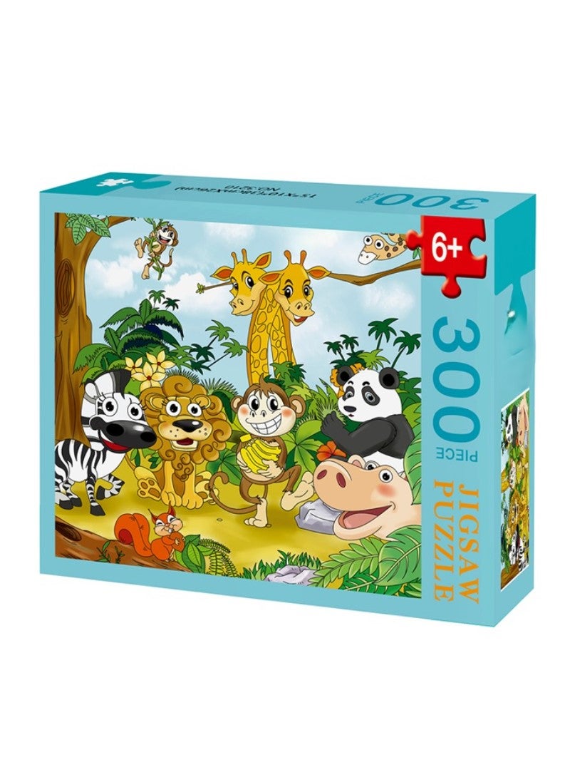 Level Up with 300-Piece Forest Animal Jigsaw Puzzle - Perfect for Kids 6+ and All Young Puzzle Enthusiasts