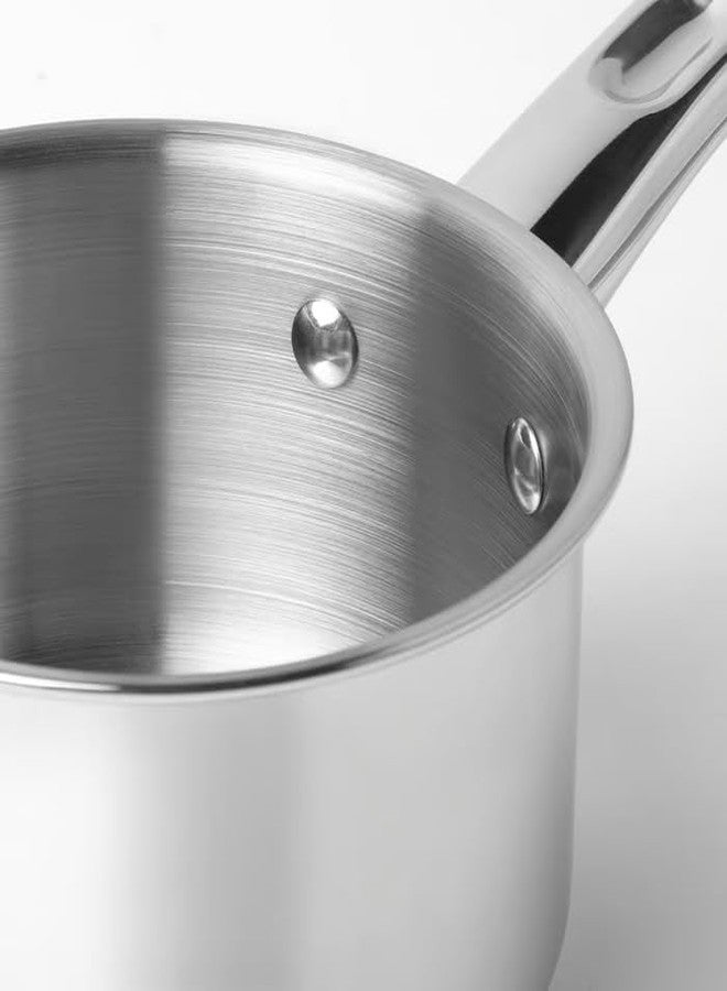 STORK DVARGKRAFTA 5-Piece Cookware Set, Stainless Steel, with Lids, Induction Compatible, 1L Saucepan, 2L Saucepan, 2.8L Wok - Image 3