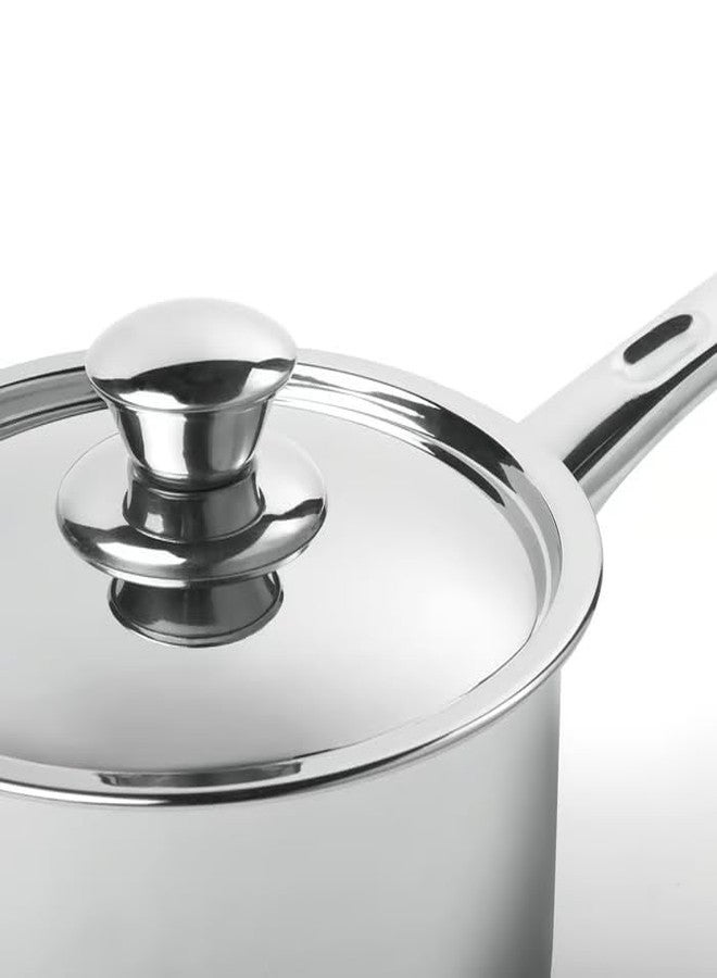 STORK DVARGKRAFTA 5-Piece Cookware Set, Stainless Steel, with Lids, Induction Compatible, 1L Saucepan, 2L Saucepan, 2.8L Wok - Image 4