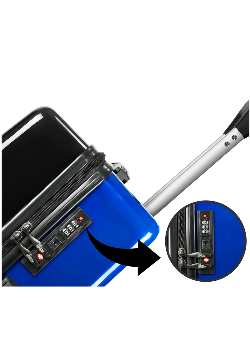 MNUK SWAGGER 24inch Luggage| Polycarbonate and ABS Hardside Trolley| Double 360Â° 4 Wheeler| PB