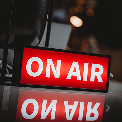 NPW علامة ضوء LED ريترو NPW على الهواء - هدية عطلة للمذيعين ومكتب المنزل، ديكور عيد الميلاد لإعداد YouTube/Podcast/Zoom - Image 4