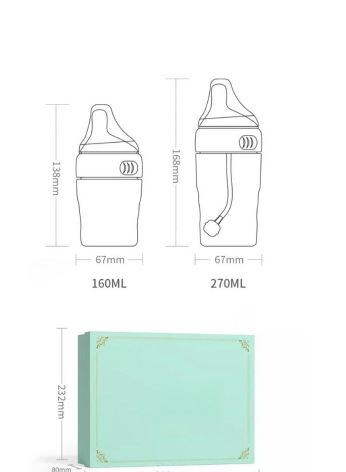 Newborn Baby Drop Resistant And Anti Bloating Straw Bottle Gift Box Set - Image 3