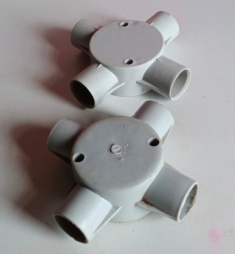 Electrical Junction Box 4 Way 34 Height 35 mm Grey 6 Pcs  - Image 3