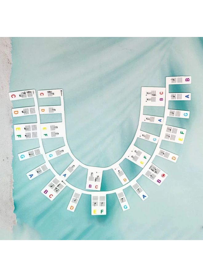 Thicken 88 Keys Reusable Piano Keyboard Note Labels No Stick Bamboo Pulp Fiber - Image 2