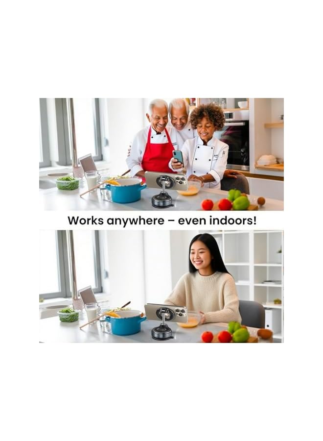 S-TOP 360° Adjustable Magnetic Car Phone Holder, Magnetic Suction Cup Phone Mount for Magsafe, Ultra Magnetic Phone Holder for Car Dashboard,Fit for Car for iPhone 16 Pro Max 15 14 13 12 Plus - Image 5