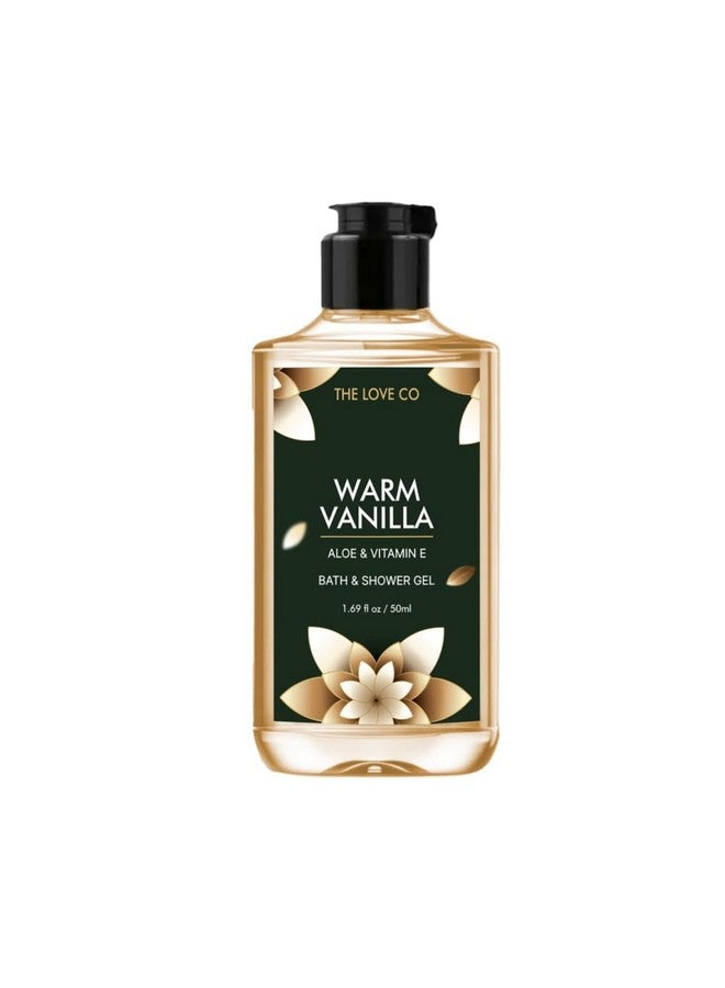 ذا لوف كو. غسول الجسم بالفانيليا الدافئة غسول الجسم النباتي 100% للنساء والرجال جل الاستحمام لبشرة ناعمة وناعمة 50 مل - Image 1