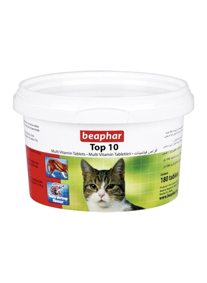 بيفار أفضل 10 فيتامينات متعددة للقطط، 180 قرص