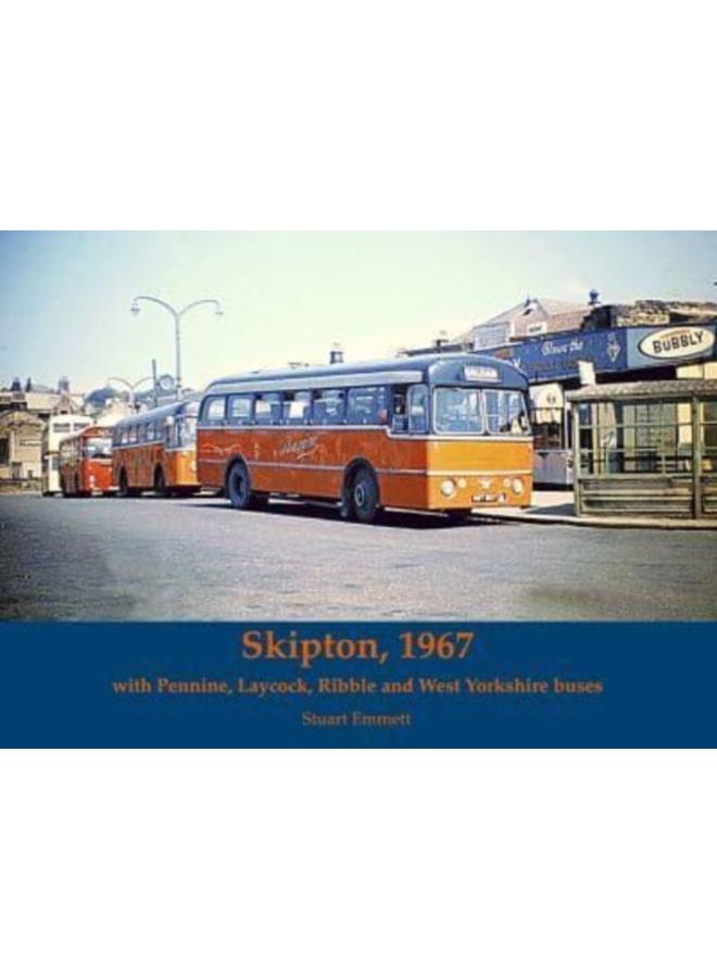 Skipton 1967, with Pennine, Laycock, Ribble and West Yorkshire buses 